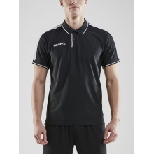 Craft Sport-Polo Pro Control (100% Polyester) black/white Men